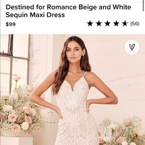 Lulus Sequin bridal dress